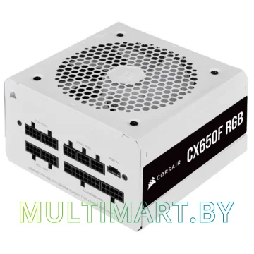 Блок питания Corsair CX650F RGB White 650W (CP-9020226-EU) картинка 2